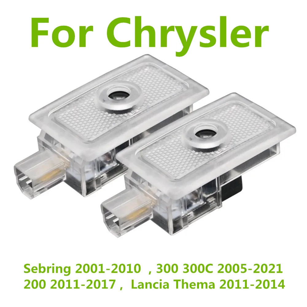 Для Chrysler 300 300C Sebring Lancia Thema 200 светодиодный проектор для двери автомобиля, привидение, тень, приветственный аксессуар