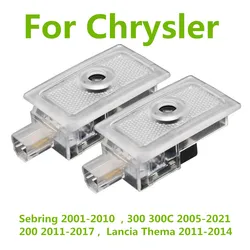 LED Car Door Courtesy Projector Warning Lamp Ghost Shadow Welcome Light Accessory (For Chrysler Old)