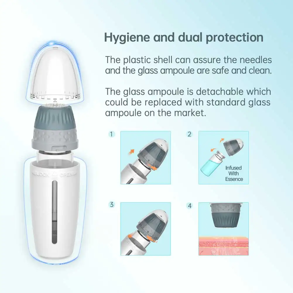 Derma Stamp BIO H24 Derma Stamp Adjust Needle Microneedle Derma Roller Microneedling Dermastamp Hydrating Beauty Skin Care Tool