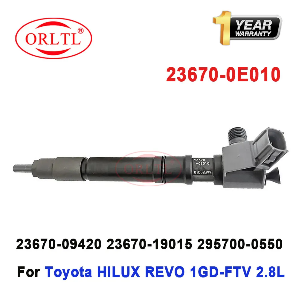 

G4 23670-09420 NEW DIESEL FUEL INJECTOR 295700-0550 FOR TOYOTA HILUX REVO 1GD-FTV 2.8L 23670-0E010, 23670-11010, 23670-19015