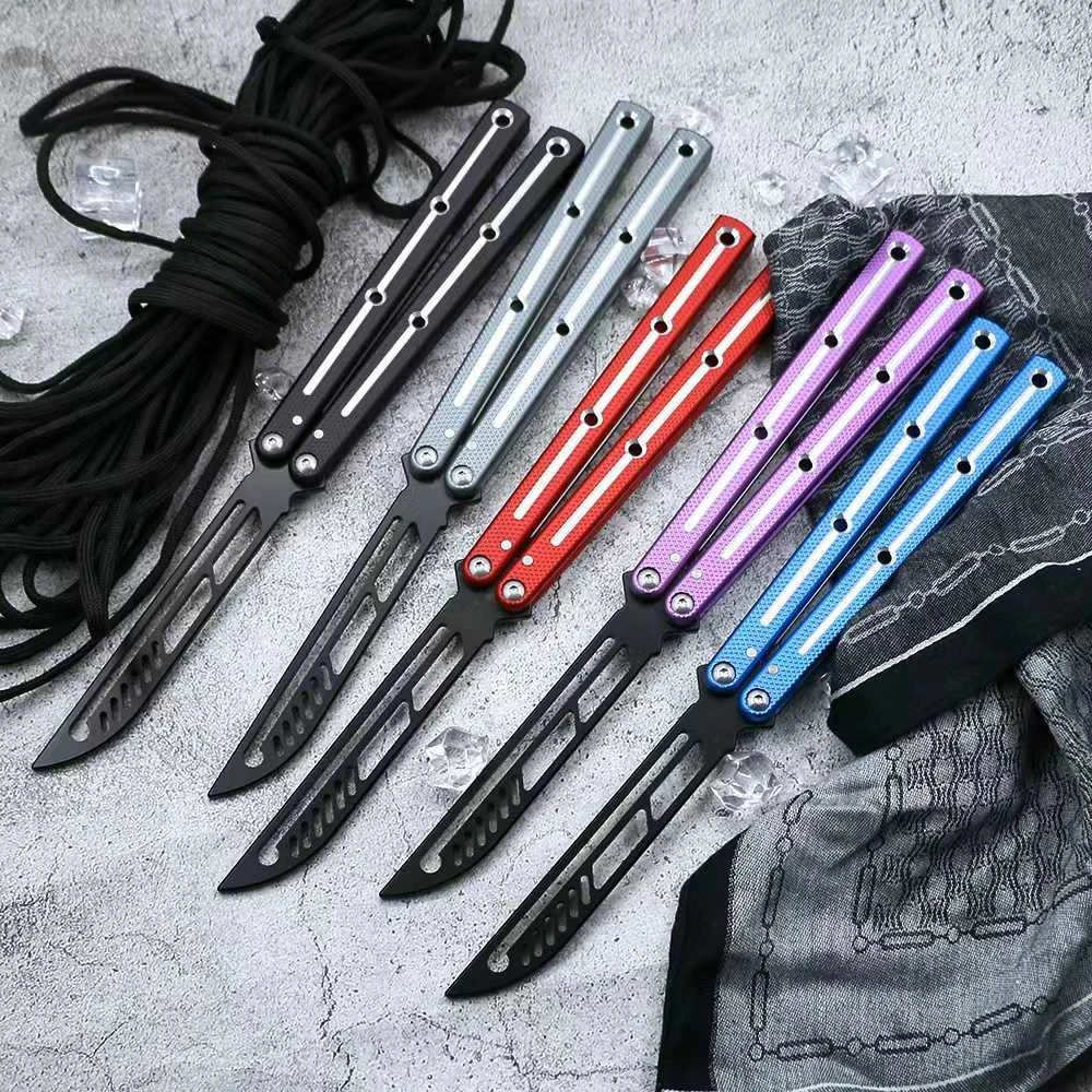 Squid Inked Triton V2 Clone Balisong Flipper Trainer Butterfly Training