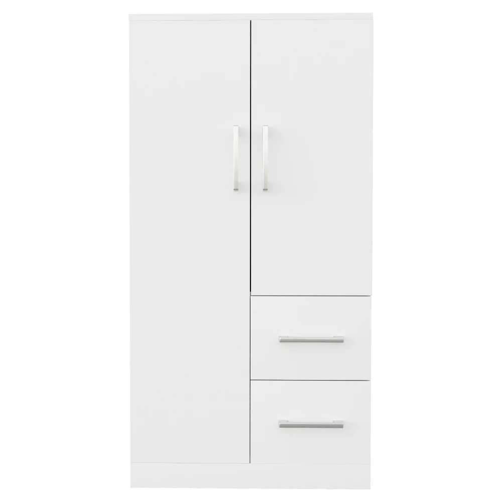 70 x 40 x 135 cm moderner Kindergarderobe, doppeltüriges Design mit Schubladen und Ablagefächern, Einzelgarderobe aus Holzfarbe – Detail 32