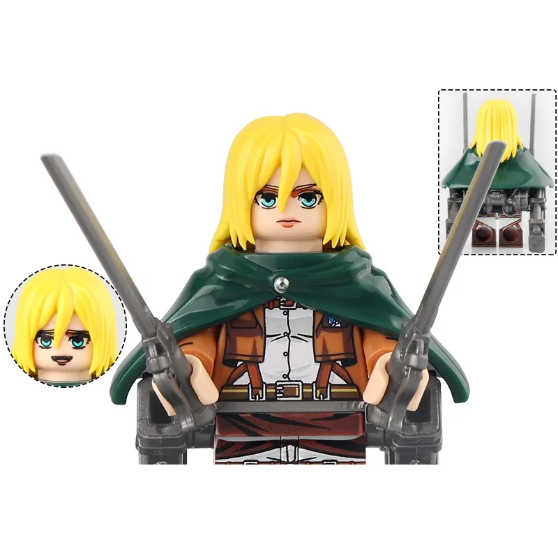 Attack on Titan Building Blocks: Mini Action Figures Set