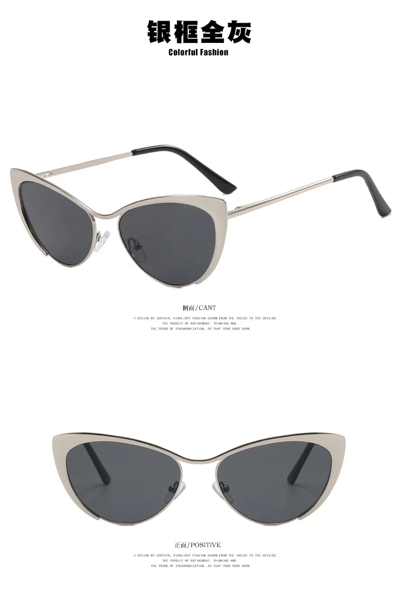 R55033 Sexy Katzenauge Metallrahmen Presbyopie Brille für Frauen Optische Computerbrille Serie Brille Modebrille.+50~+100 – Detail 13