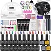 LNWPYH Nail Set Nail Gel Tools Kit 54W/36W Nail Lamp 18/12/6 Colors UV Gel Nail Polish Kit Contains Nail Drill Machine Nail Kit 1