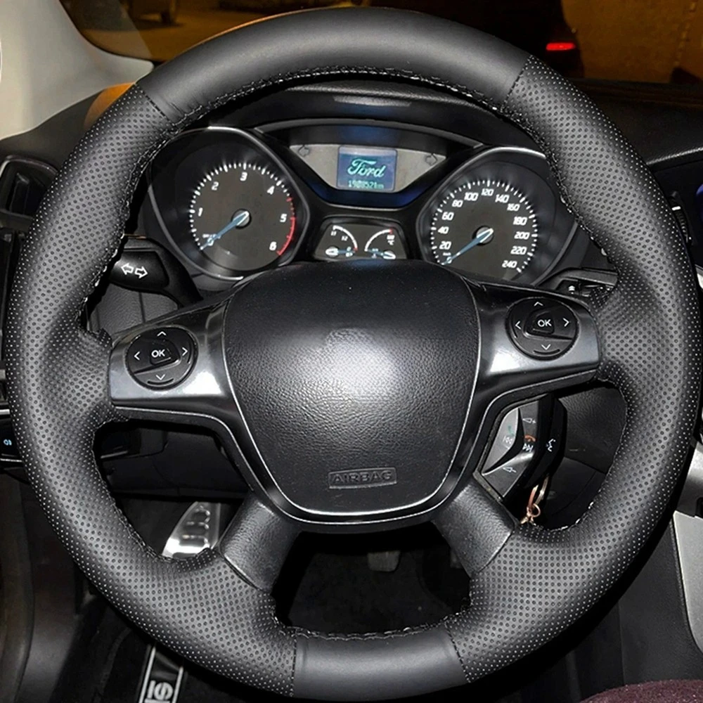 

DIY противоскользящая оплетка из натуральной кожи для Ford Focus 3