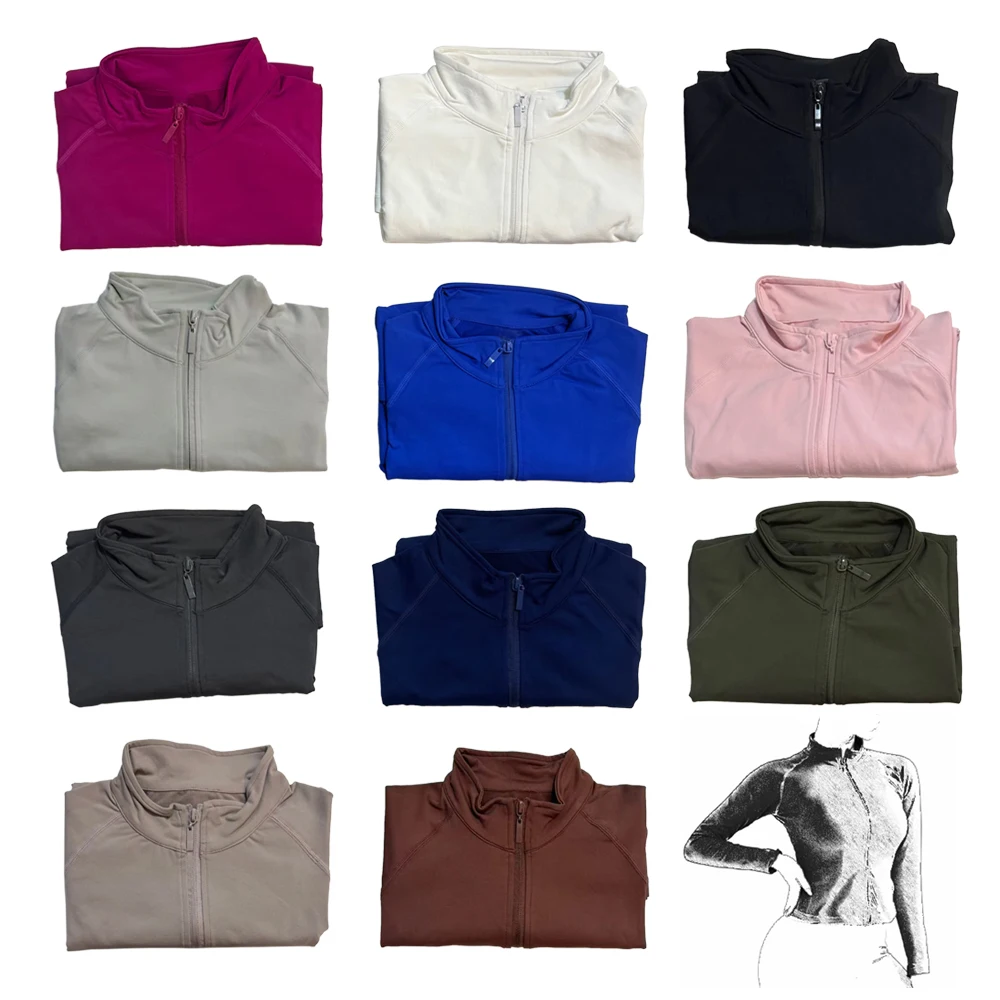Impact Dimpact Zippy Jacket 여성 러닝 긴 소매 체육관 탑 지퍼 운동 Activewear 스포츠 필라테스 요가 의류 XP389
