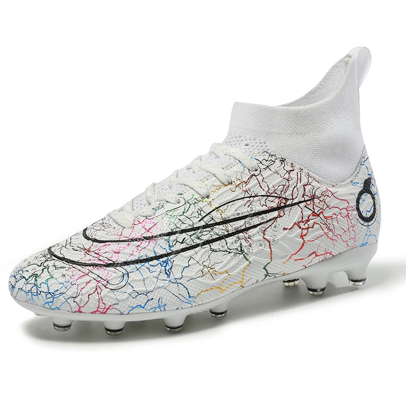 New Men Football Boots Grass Training Cleats Professional Krampon High