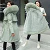Winter Jacket 2023 New Women Parka Clothes Long Coat Wool Liner Hooded Jacket Fur Collar Thick Warm Snow Wear Padded Parka 6XL 3