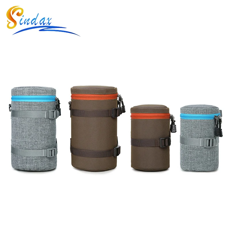 

Portable Camera Lens Bag Thick Padded Shoulder Lens Bag Protective Water Resistant Durable Pouch For Canon Nikon Sony DSLR Case