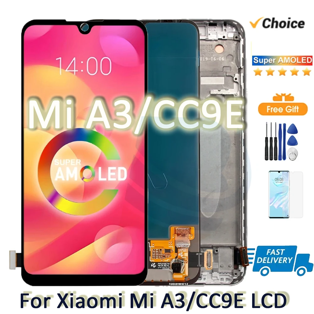 LCD Display Screen For Xiaomi Mi A3 Replacement Parts
