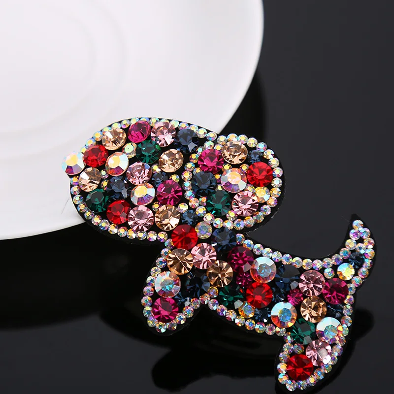 

Rhinestone Dog Hairpin Personality Creative Girl Simple Elegant Hairpin Headdress for Women Fashion Hair Accessories