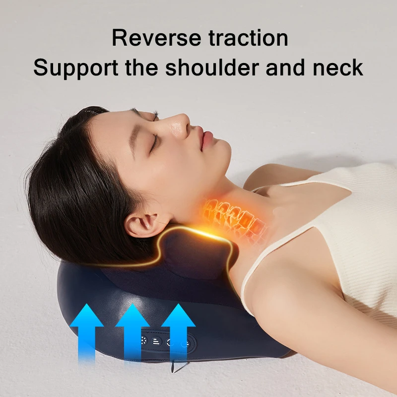 Wireless Electric Massage Pillow for Neck and Back Relief