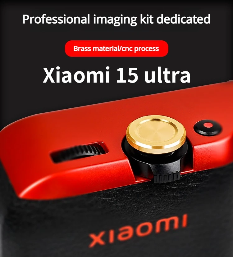 Messing-Auslöser mit Gewinde für Xiaomi 15 Ultra, professionelles Fotografie-Set, Kamera-Griff-Shooting-Zubehör – Detail 1