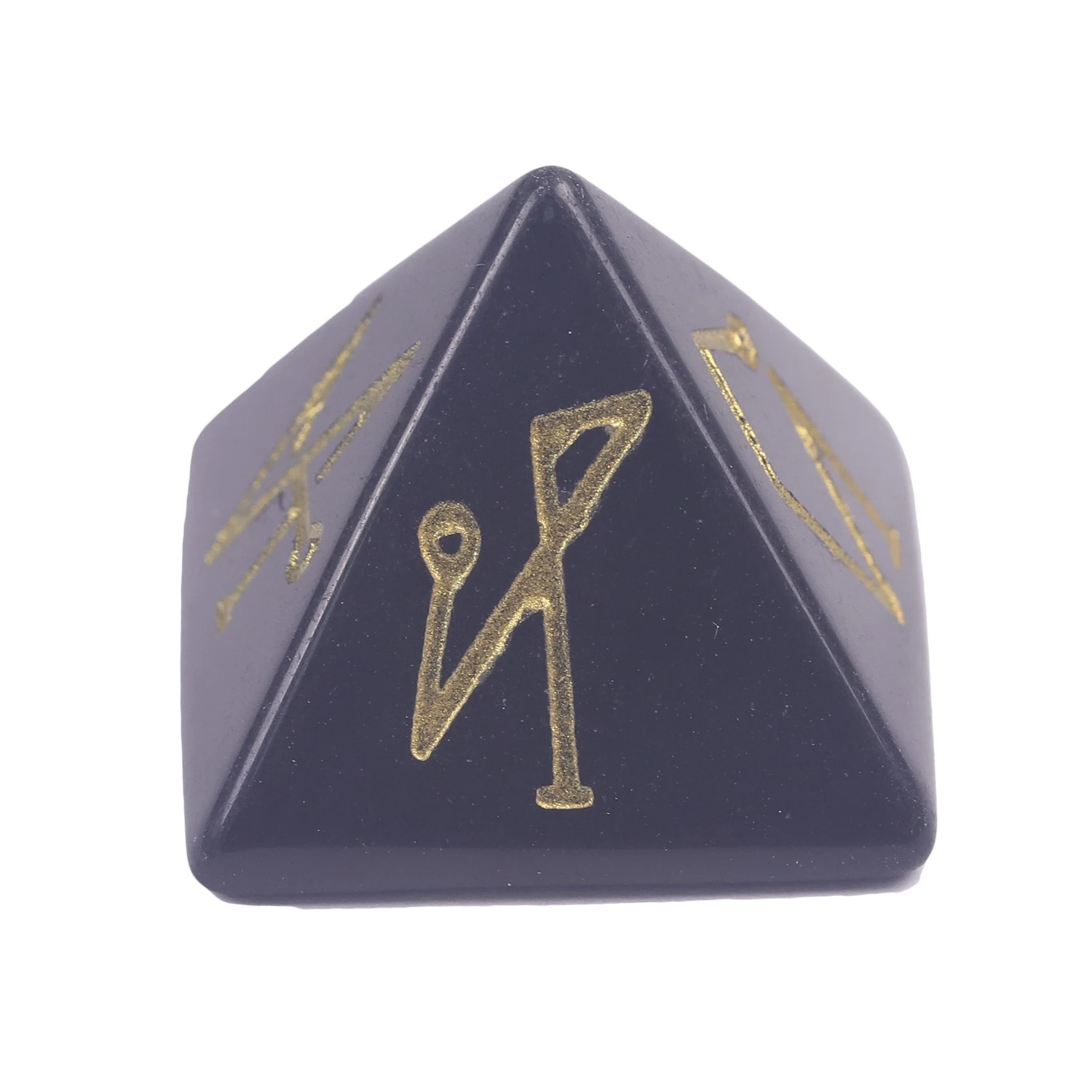 Genuine Amethyst Crystal Pyramid Energy Healing Stone Jewelry