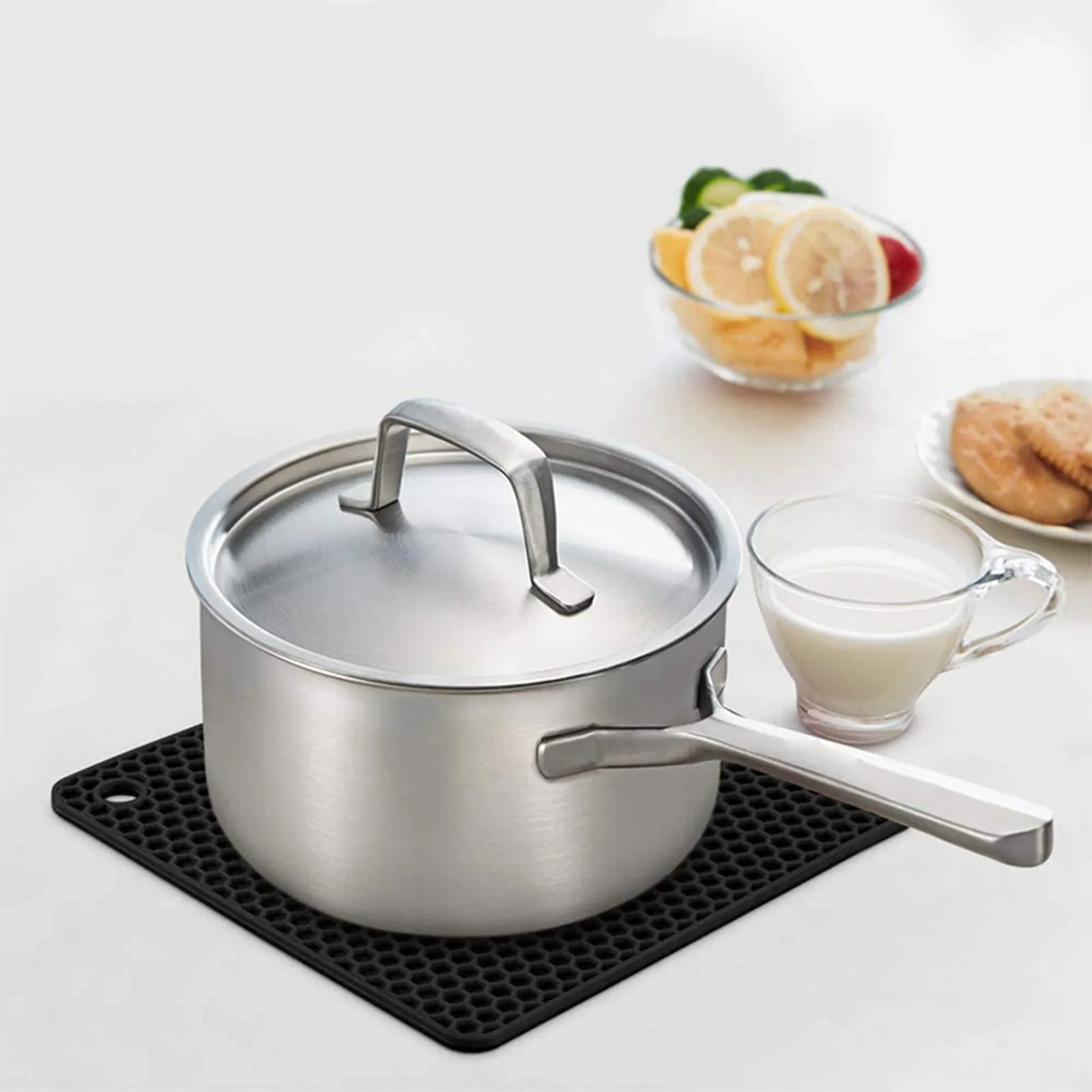 Heat Resistant Silicone Trivet Mats for Kitchen
