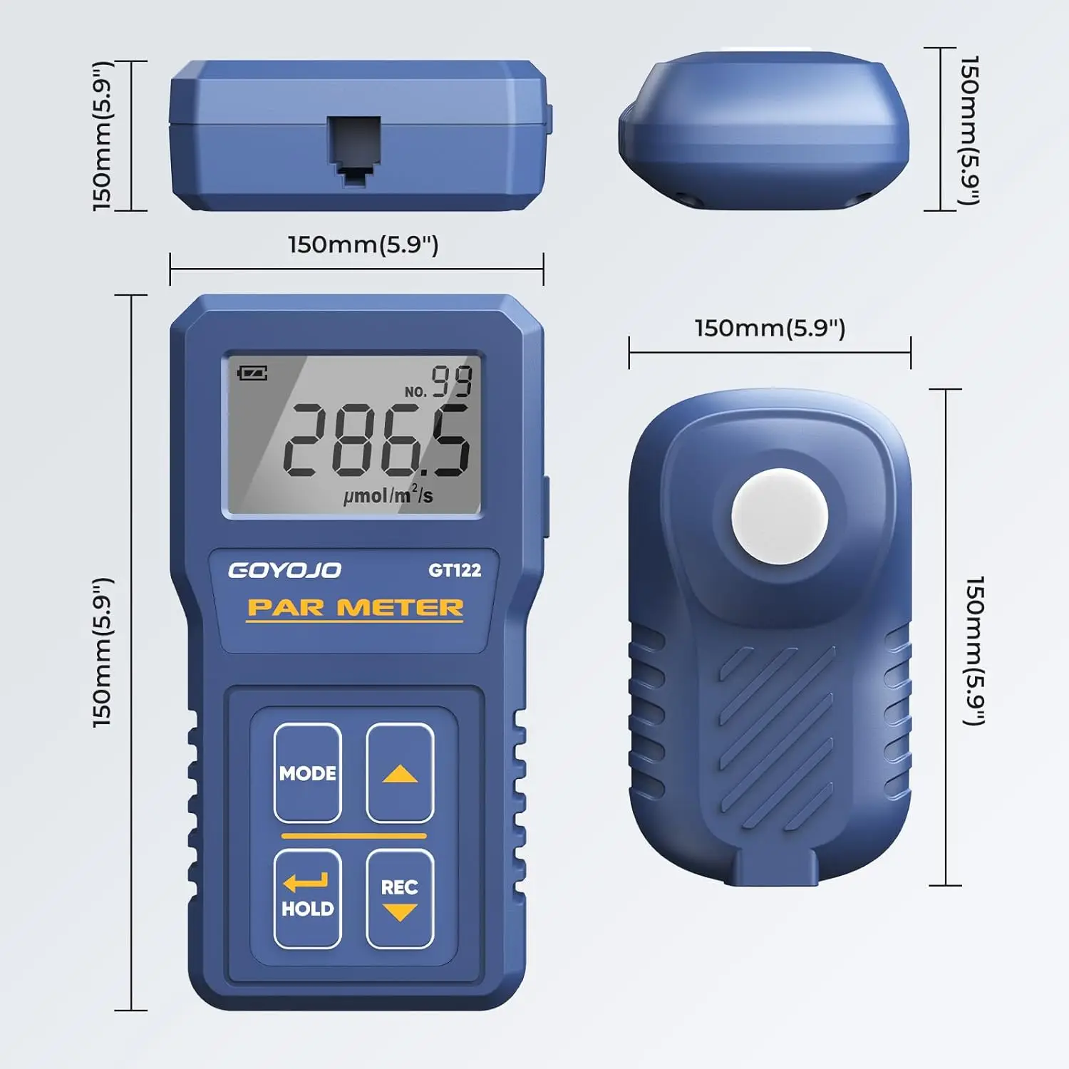 Light Meter Plants Greenhouse PAR Meter Hydroponic Greenhouse Indoor Optimizing Plants Growth Ppfd Led Grow Light
