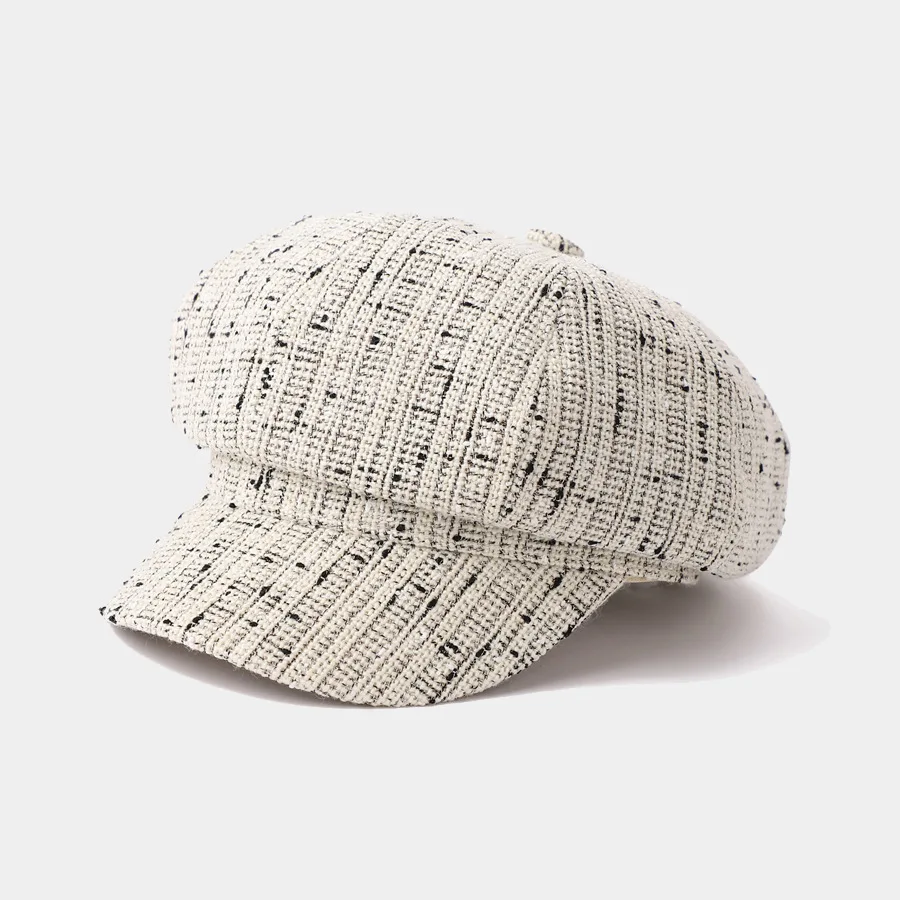 Hot Autumn Winter Small Fragrant Wind Octagon Hat Ladies Fashion Cap Japanese Vintage Newspaper Boy Hat Newsboy Caps Sombrero
