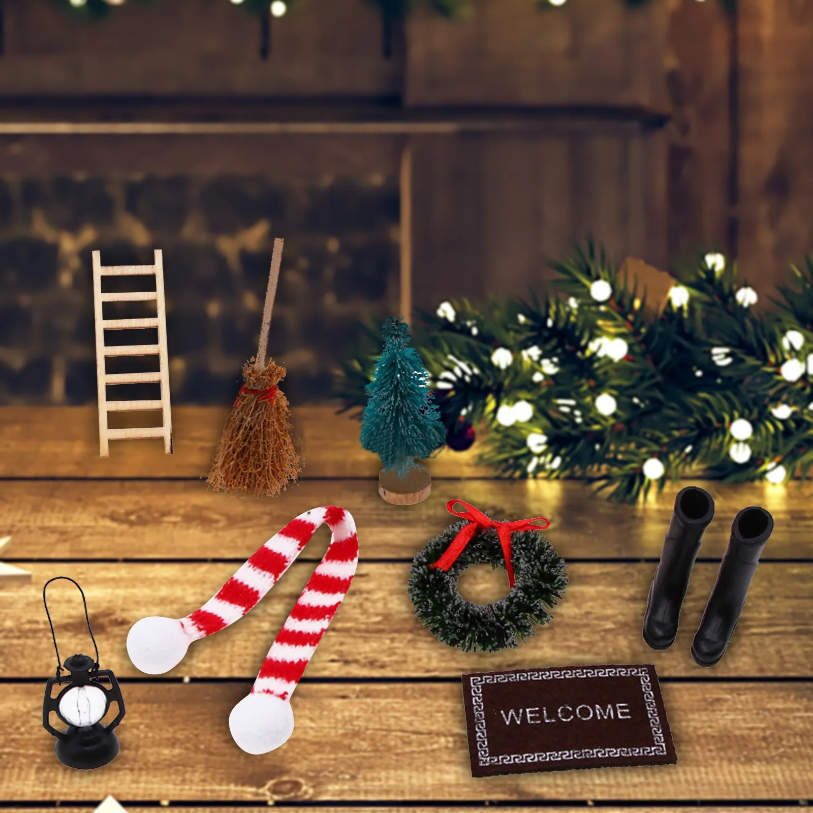 ミニチュアクリスマスシーン セット （ミニチュア クリスマスの 