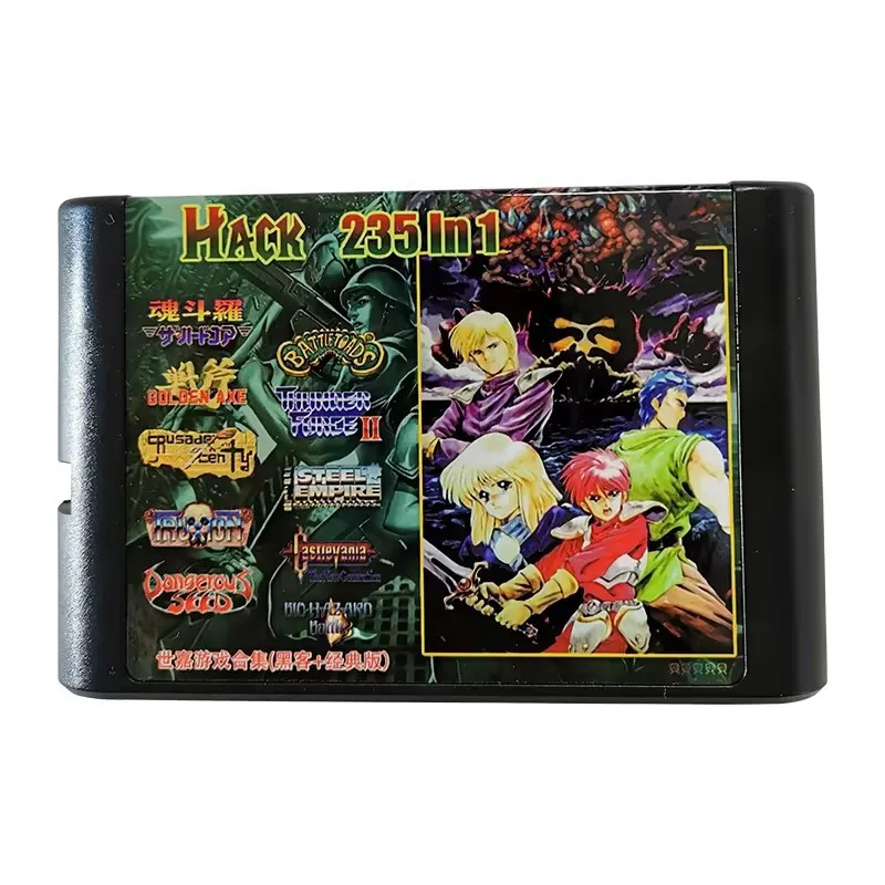 

235 in 1 MD Cartridge Mulit Game in One For 16 Bit Game For Mega Drive Mega Genesis