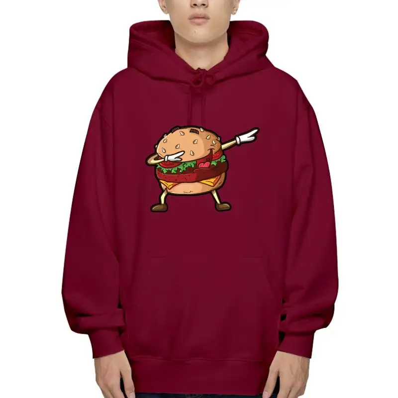 

Hoodies Cheeseburger Dab Pose Dabbing Dance National Burger Day Pun Outerwear New Unisex Funny Outerwear Hoody