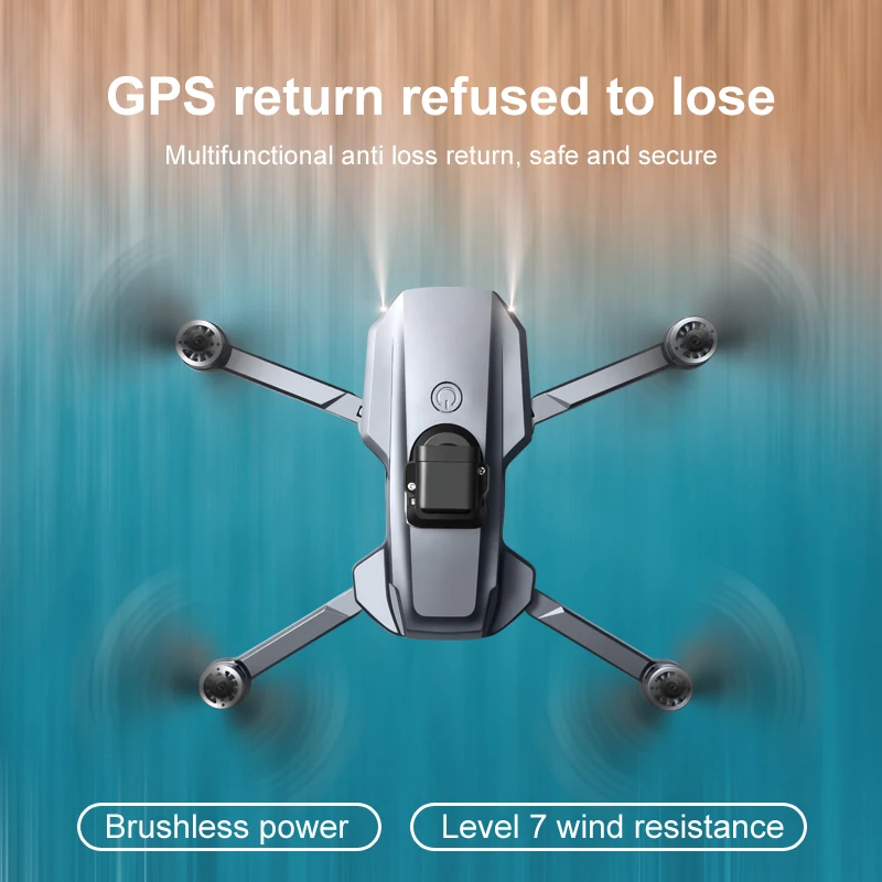 Drone RG101 Pro GPS 8K HD Double Caméra Moteur Sans Balais Évitement Obstacles Pliable RC