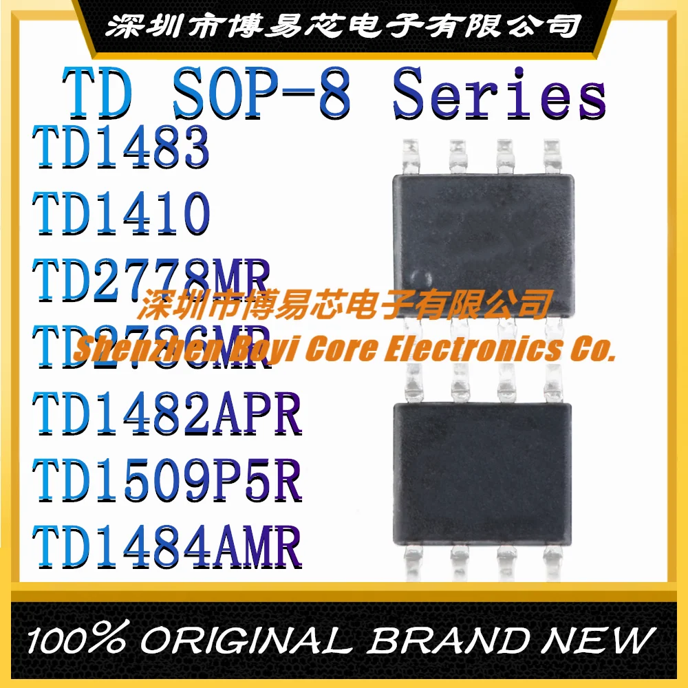 

TD1483 TD1410 TD2778MR TD2786MR TD1482APR TD1509P5R TD1484AMR New original authentic IC chip SOP-8