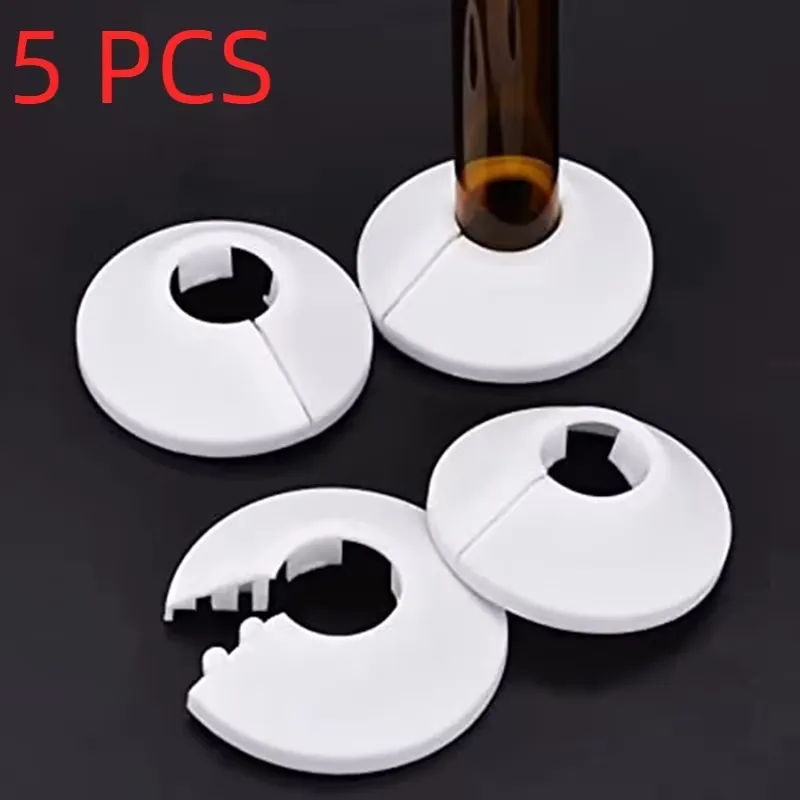 Radiator Pipe Collars Shower Faucet Angle Valve Pipe Decorative Cover 5PCS pipe decorative cover
