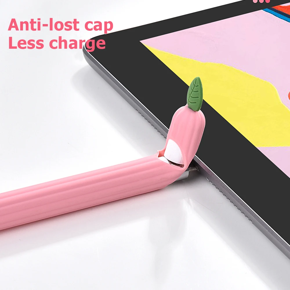Stylus Pen Case Cute fruits Silicone For Apple Pencil 1st 2nd gen Tablet Touch