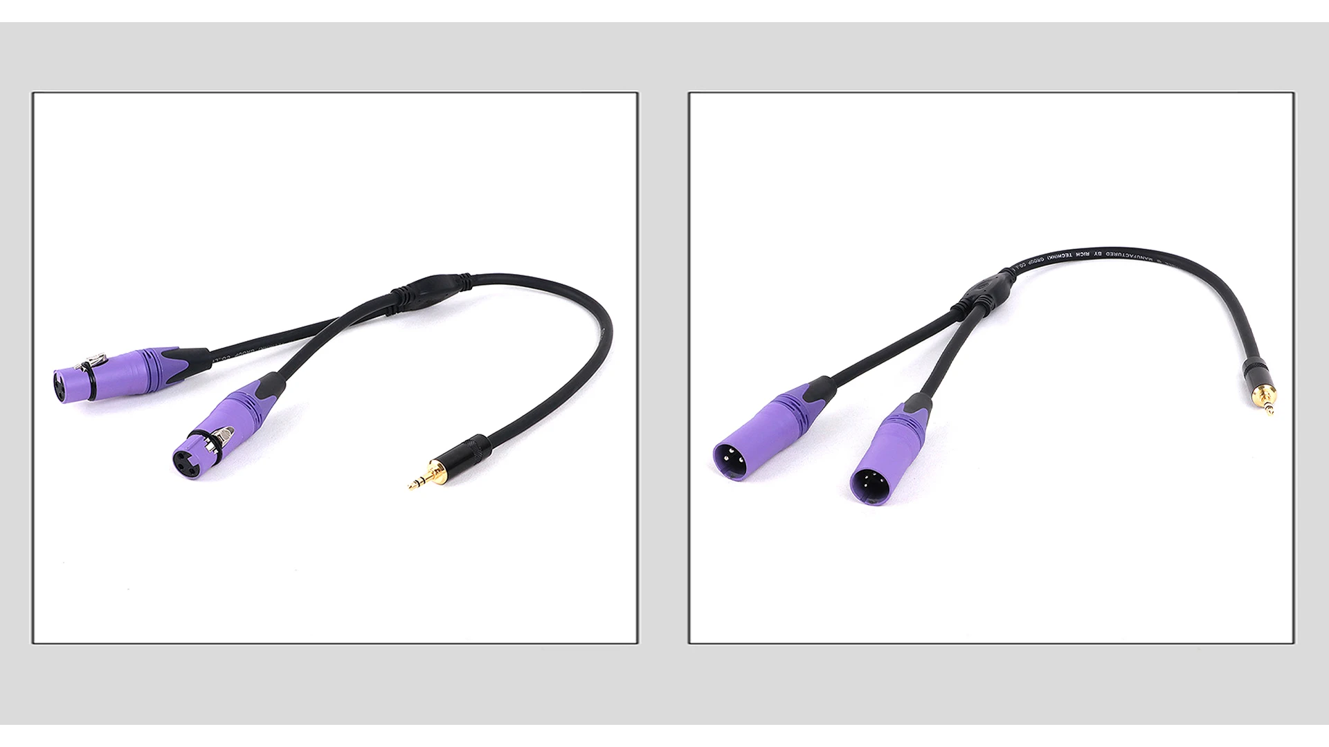 Mehrfarbiges 3-Pin XLR auf 1/8 (3,5mm) Stereo-Klinkenstecker Unbalanciertes Mikrofonkabel für Dynamische Mikrofone 0,3m 0,5m – Detail 5