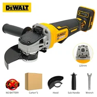 DEWALT DCG405 Meuleuse d'angle à tête plate 125 mm, machine à découper, outil sans fil 18 V, batterie lithium, outils sans balais 2