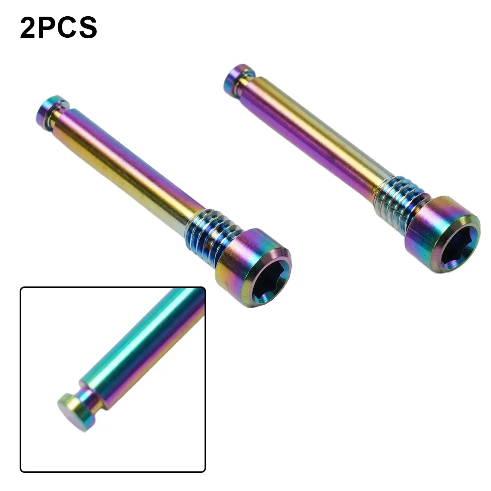 

Mountain Bikes Screw Bike Bolts Threaded Pin Inserts Screw 2pcs Titanium Bolts Disc Brake Bolt Repair Tools High Quality