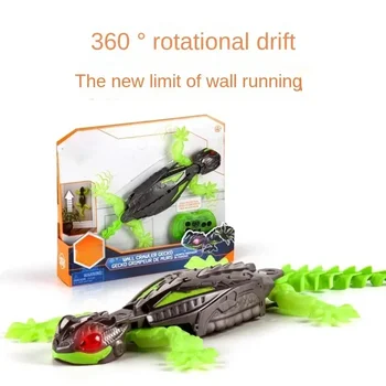Nuovi giocattoli telecomandati ricaricabili Robot meccanico bionico cingolato Gecko elettrico intelligente Salire le pareti Giocattoli regalo