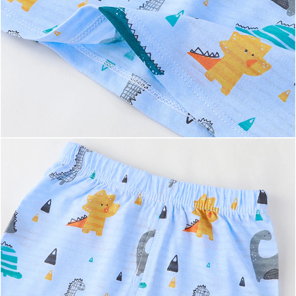 Sets for Children Loungewear Long Sleeve Pajamas for Children Cute Deisgn Lightweight and Comfortable Fabric Sleepwear Outfit 6