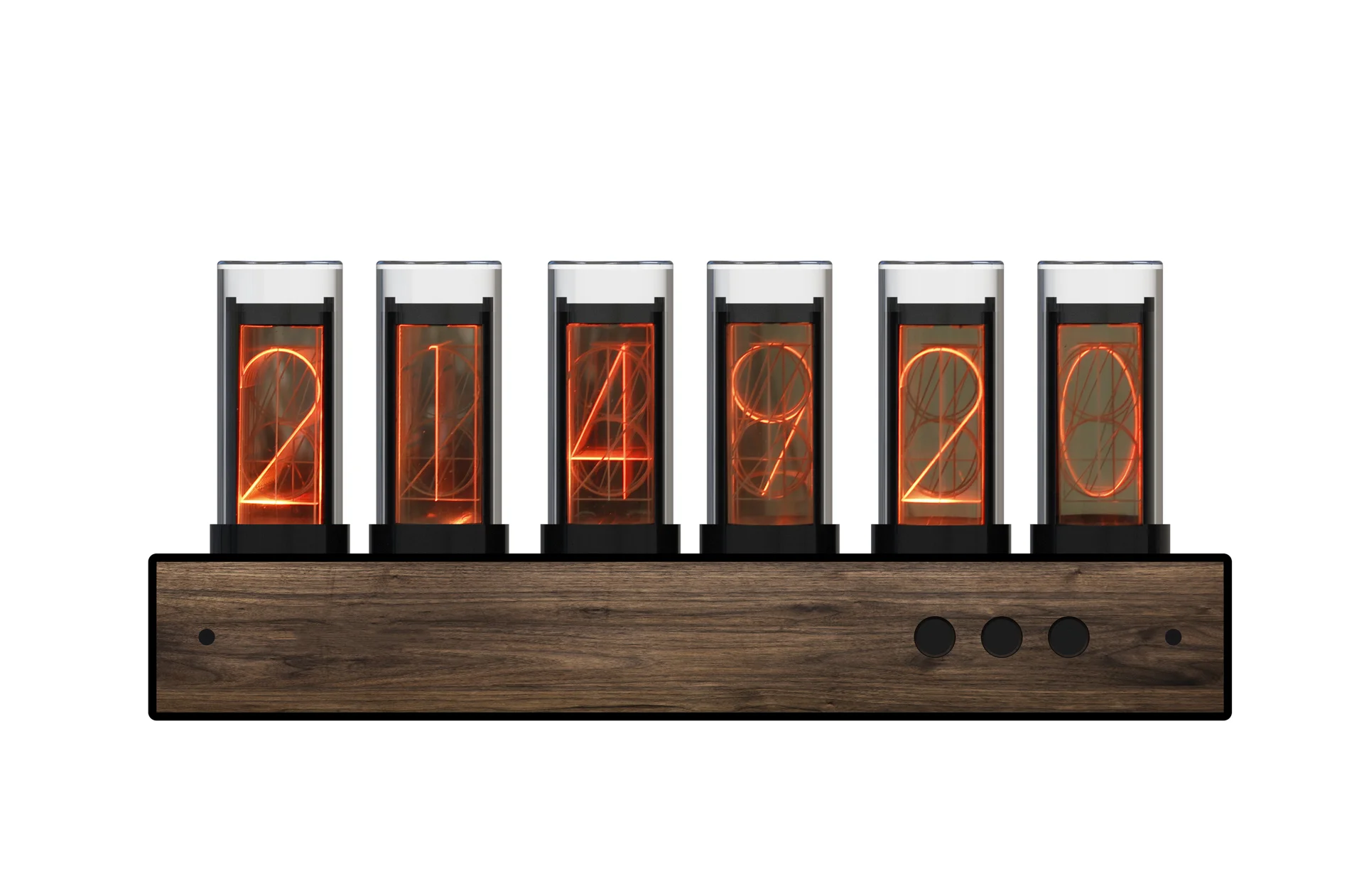 Digital Clock Table Clock Nixie Tube Clock Tube Nixie Clock Modern Creative Design Digital Table Desk Clock Decor Home Decorations Retro Exquisite Glow Nixie Tube digital clock,table clock,lcd digital clock,digital desk clock,digital table clock,nixie tube clock