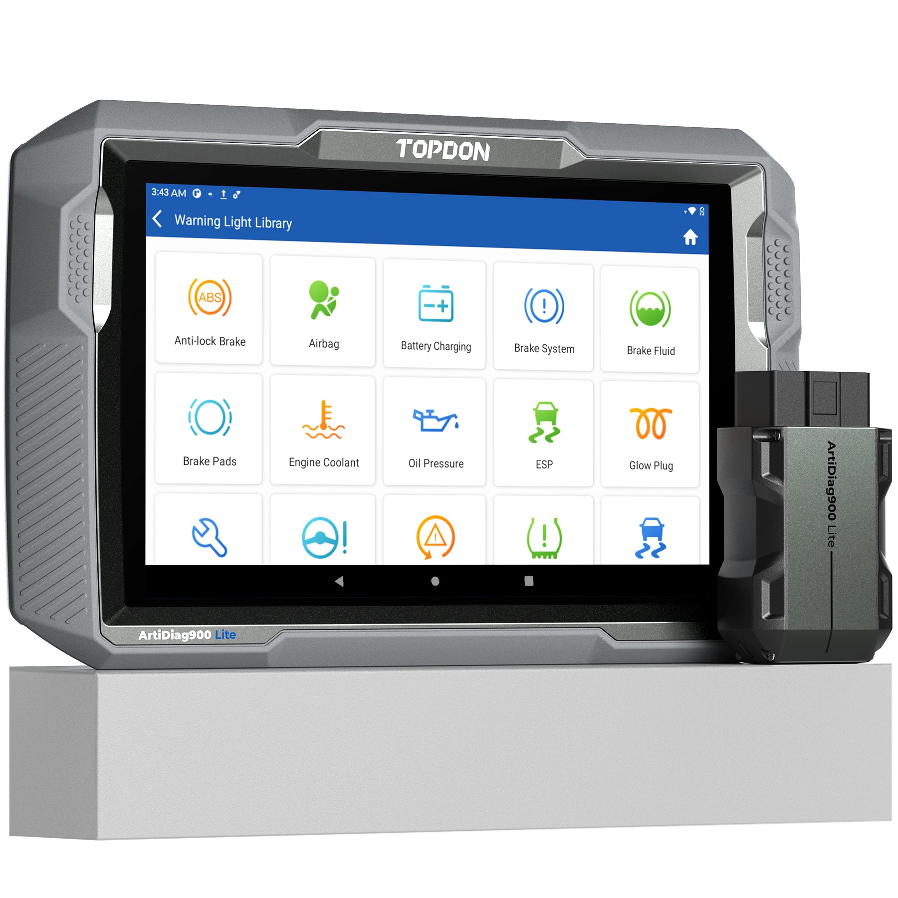 

TOPDON AD900 Lite 2 года бесплатного обновления Bluetooth Автомобильный OBD2 сканер Смарт беспроводное устройство двунаправленный диагностический инструмент