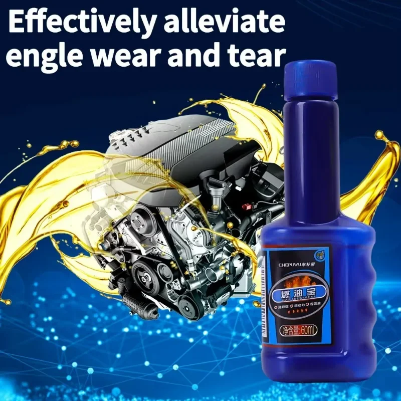 60ml Fuel Treasure Car Diesel Gasoline Additive Auto Fuel System Carbon Removal Cleaning Agent Gasoline Injector Cleaner