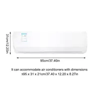 Housse anti-poussière pour climatiseur intérieur, 86x31cm/95x31cm, housse de protection murale tout compris pour climatiseur 6