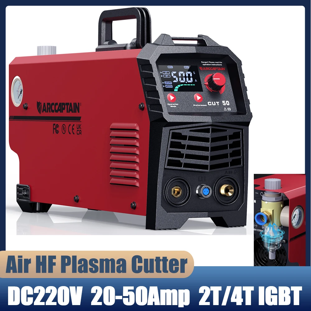 ARCCAPTAINPlasmaCuttingMachinePortable220V50ADCInverterIGBT