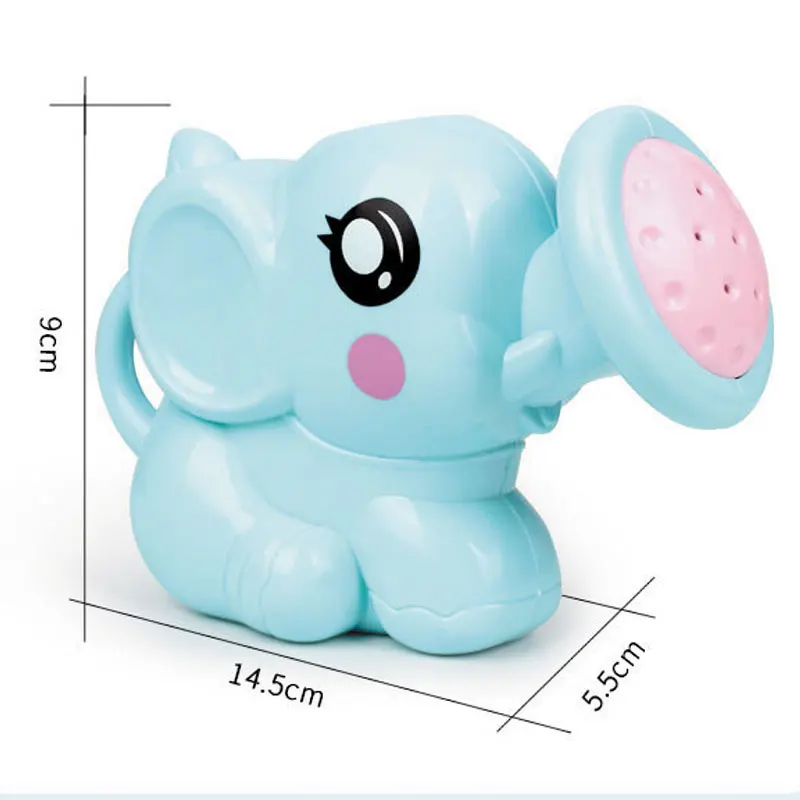 Baby Bath Tool Cartoon Elephant Shower Cup Newborn Child Shower Shampoo Cup Water Spoon