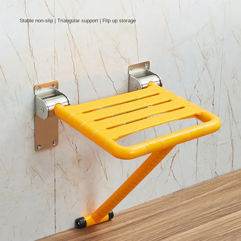 Bathroom Folding Bath Stool Elderly Toilet Shower Seat Bath Folding Chair Stair Rest Chair Foldable