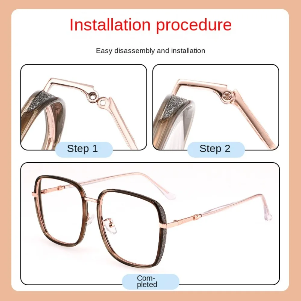 Ersatz Voll deckung Brille Arm Universal Bein Sonnenbrille Brille Ersatz Metall Bein Reparatur Brillen Zubehör – Detail 4
