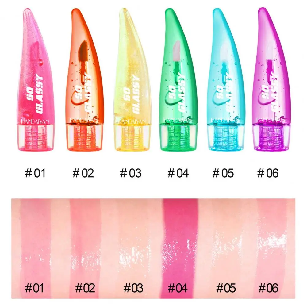 4ML Color Change Lip Gloss Moisturizing Pearlescent Mirror Finish Lip Gloss Long-lasting Hydrating Lipstick Women Accessories