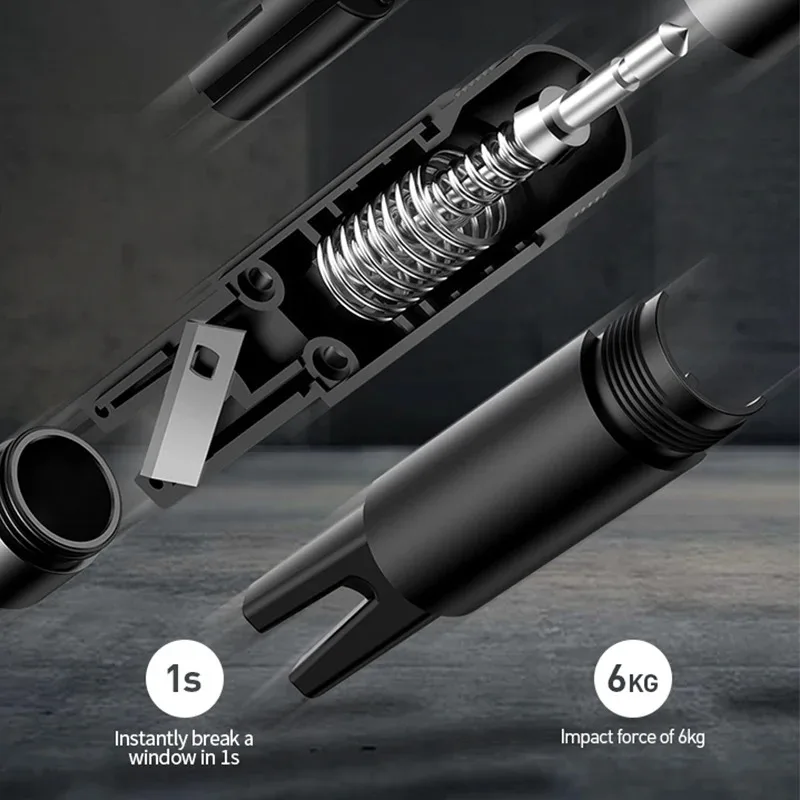 2026 Winter NEW Car Safety Hammer Auto Emergency Glass Window Breaker Seat Belt Cutter Life-Saving Escape Car Emergency Tool