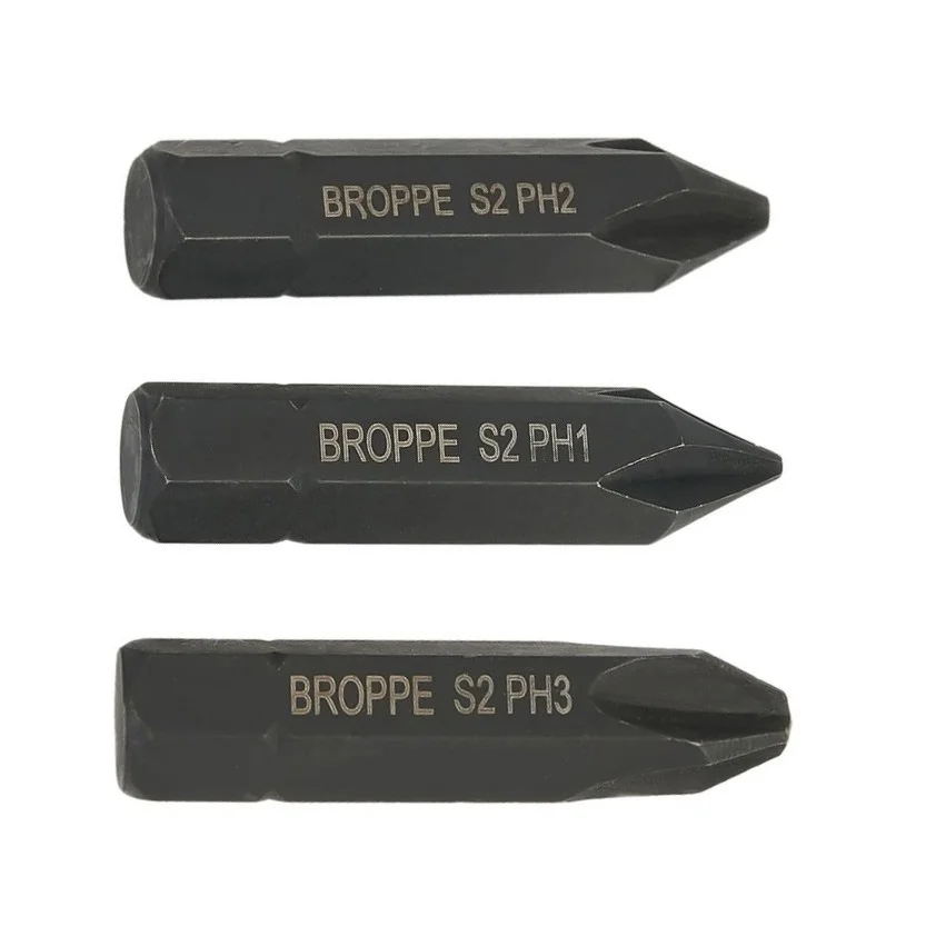 

3Pcs Screwdriver Bits Set For Heavy Duty Impact- Driver Set Hex Shank Cross Phillip Electric Magnetic Bits PH1 PH2 PH3