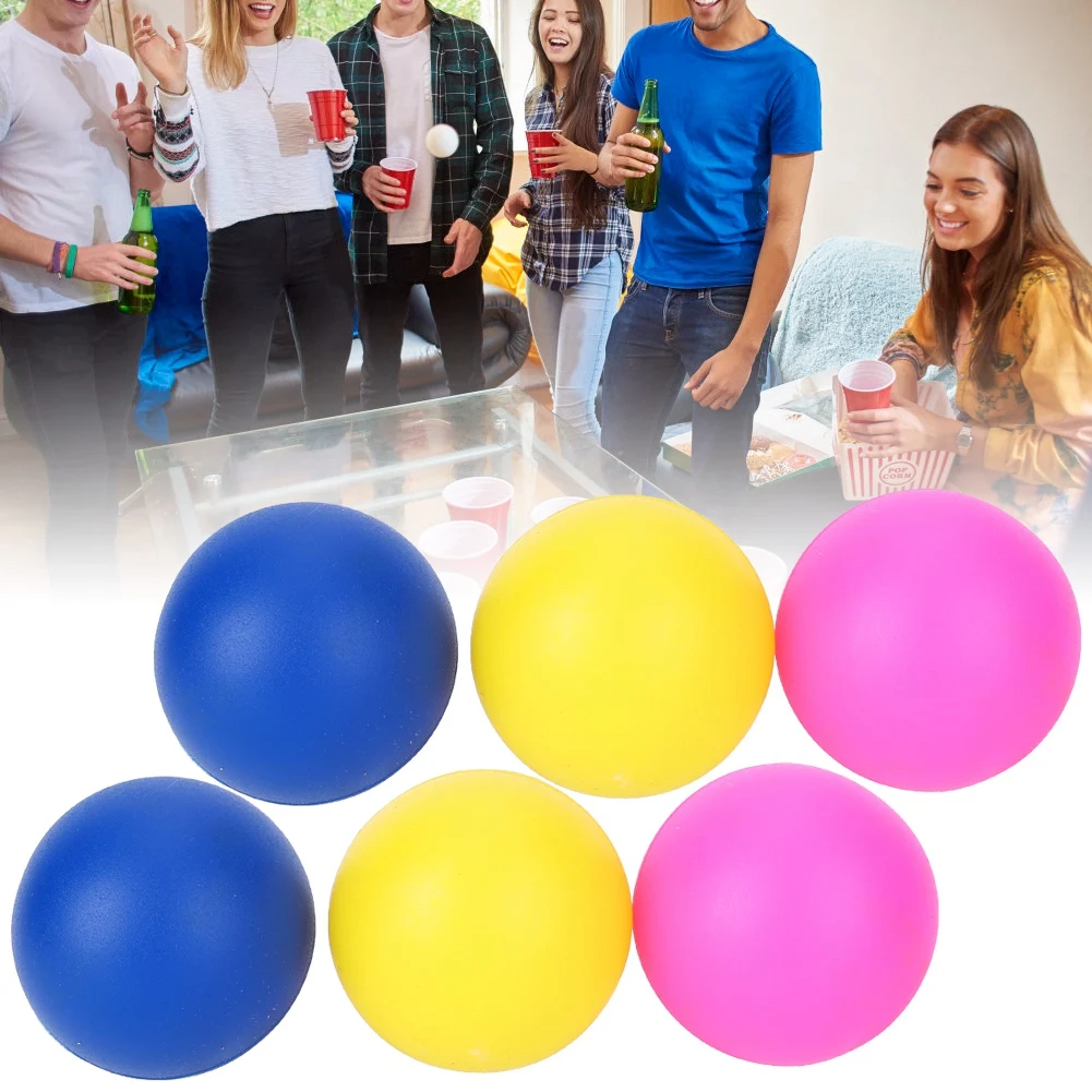 Beach Toy 6Pcs Beach Ball PVC 3 Different Colors Beach Toy Ball Racket Table Game
