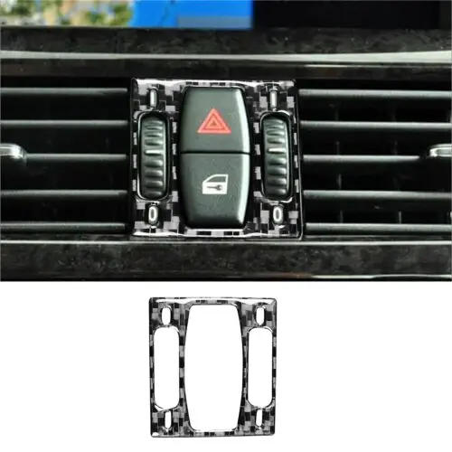 

Carbon Fiber Warning Light Button Cover Trim For BMW 6 Series E63 E64 2004-2010