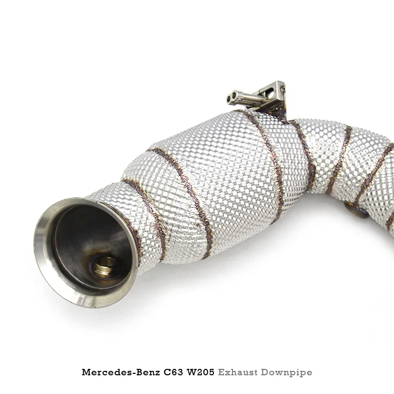 Head Section High flow Pipes branch downpipe Exhaust Pipe with catalyst For Mercedes-Benz C63 AMG W205 4.0T