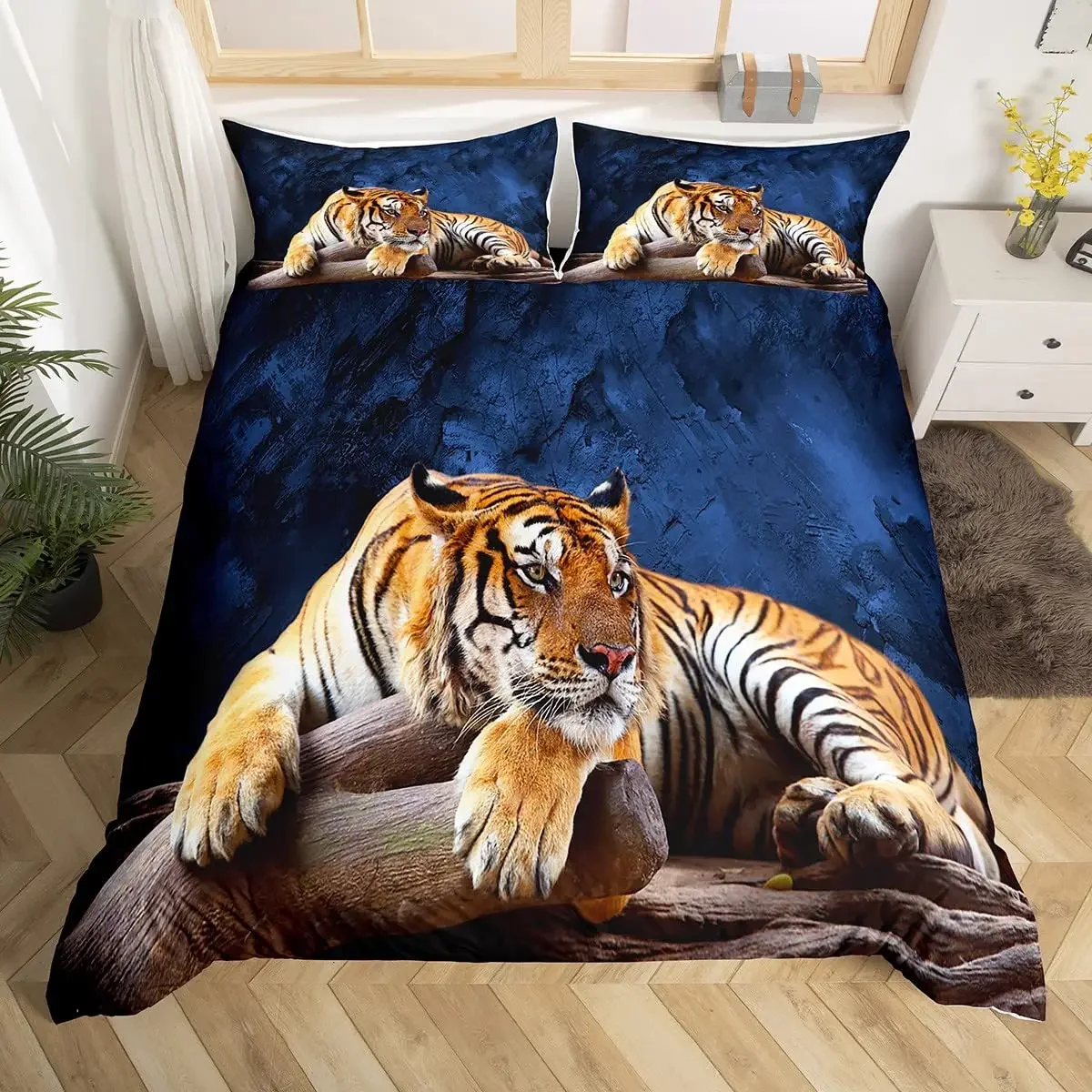 Jagd Hirsch Bettwäsche Set Single Size,Eat Sleep H Produktbild-Vorschau 7
