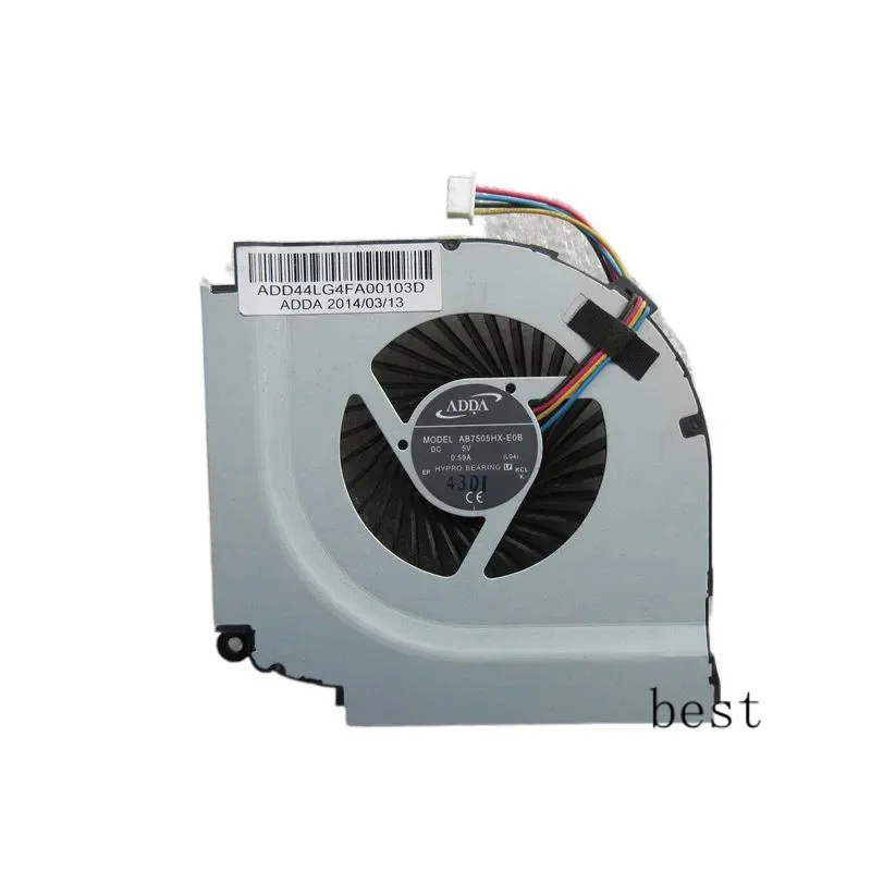 

New Original Laptop CPU Cooling Fan For LG X-NOTE A540-TE7VK A560-XH55K MODEL AB7505HX-E0B (LG4) ADD44LG4FA00103D 5V 0.50A